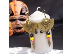 Boucles d'oreilles "Plaisir d'un masque africain"